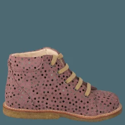 Starter Boot With Laces Rose Dot