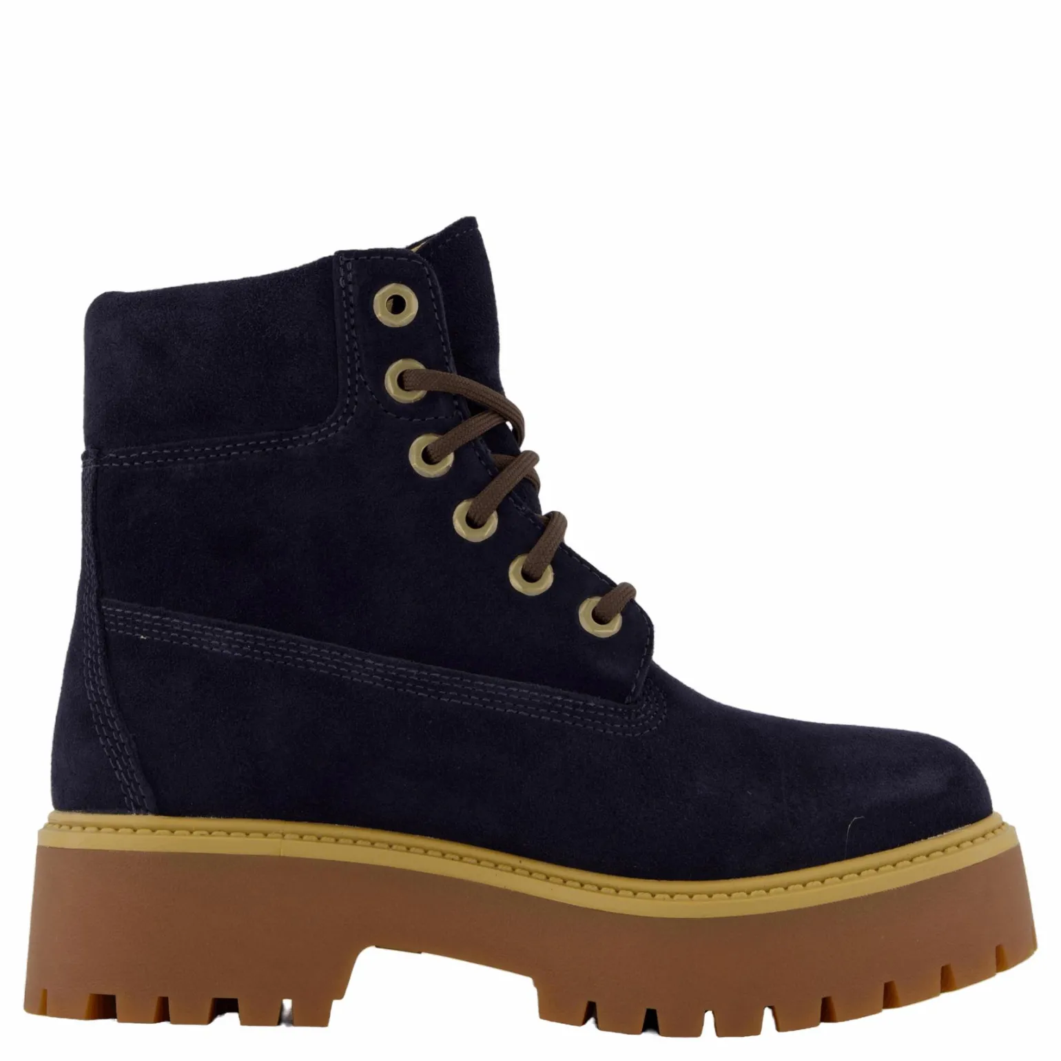 Stone Street 6 Inch Lace Up Wa Dark Blue Suede