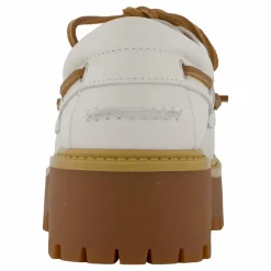 Stone Street Boat Shoe White Full Grain