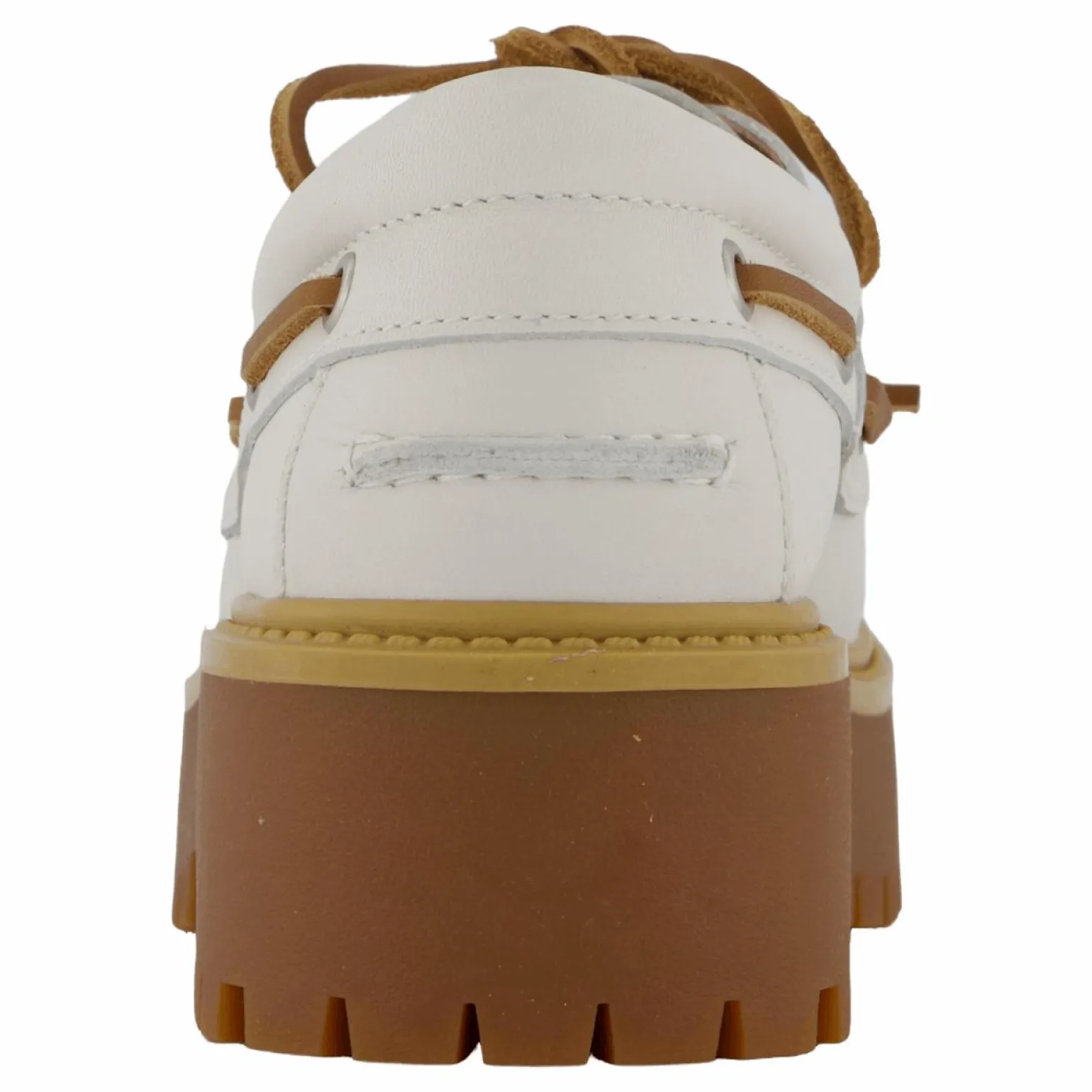 Stone Street Boat Shoe White Full Grain