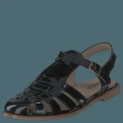 Strap Sandal With Buckle Black