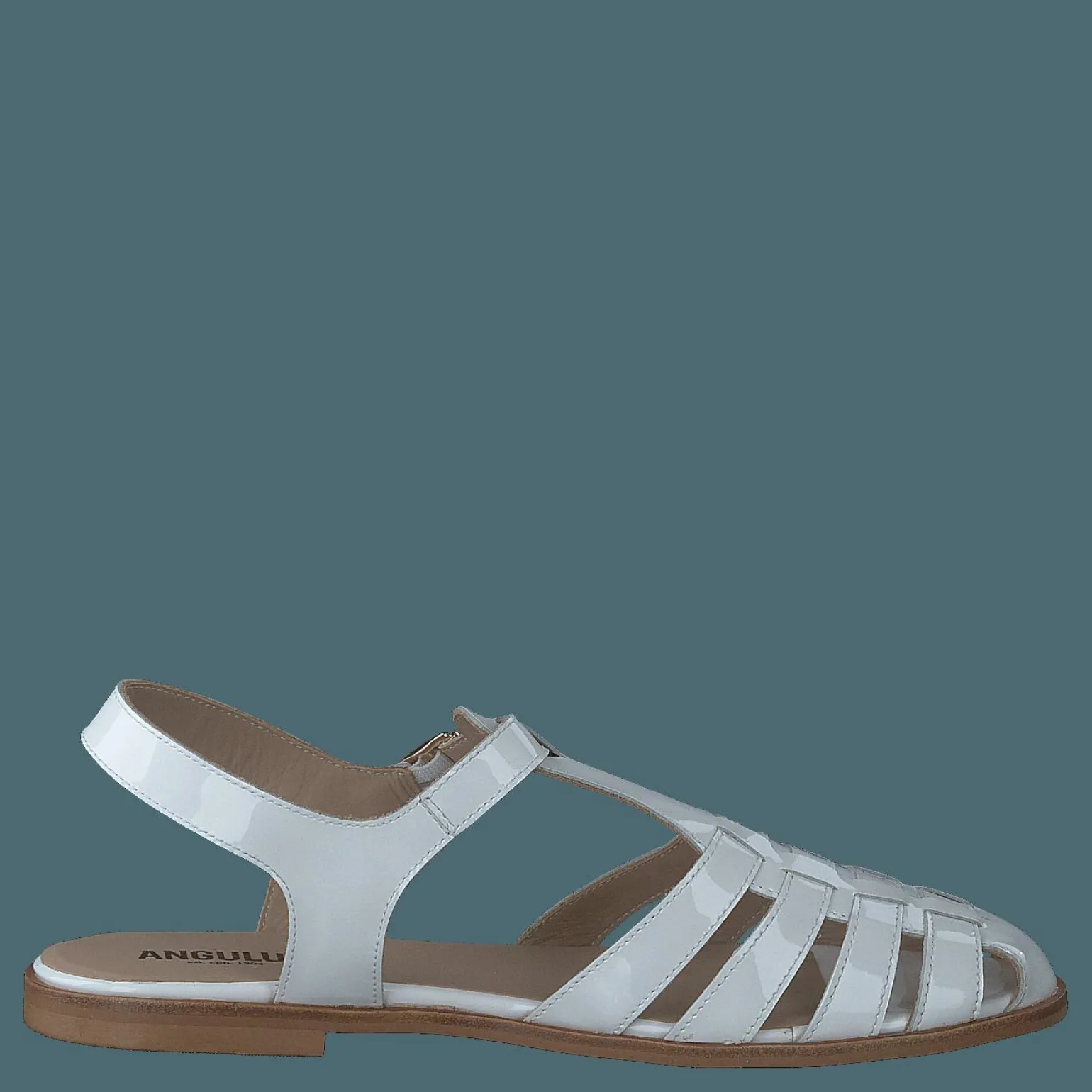 Strap Sandal With Buckle White
