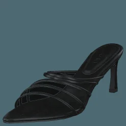 Strappy Pointy Sandals Black