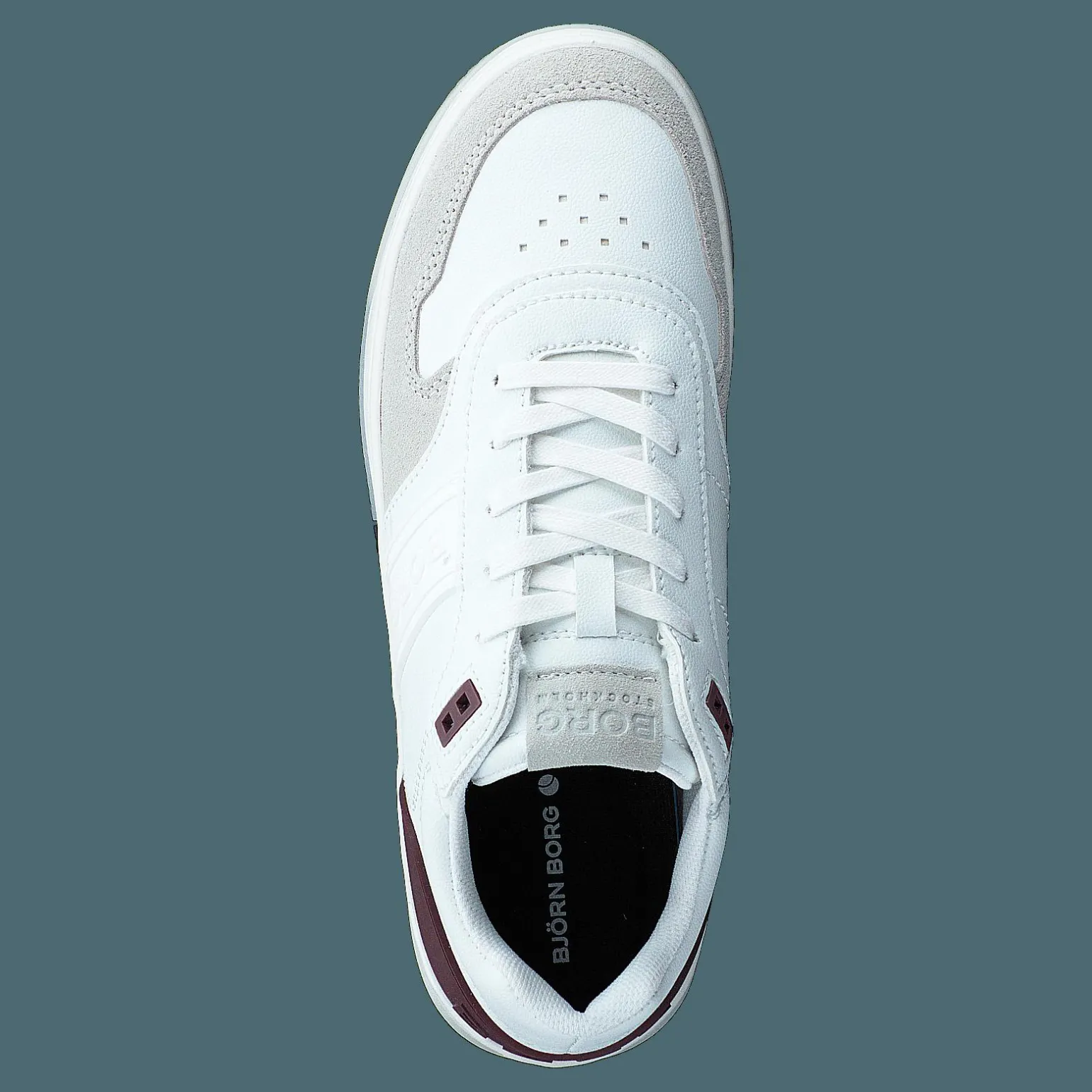 T2300 Ctr W White-burgundy