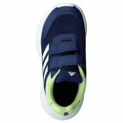 Tensaur Run Shoes Dark Blue / Core White / Pulse Lime