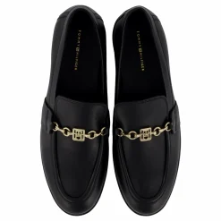 Th Chain Leather Loafer Black