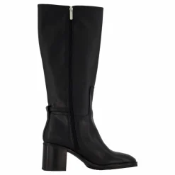 Th Chain Leather Long Boot Black