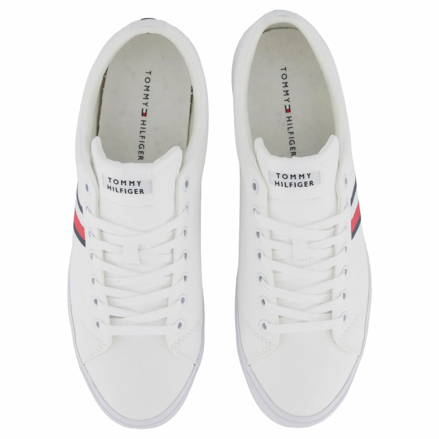 Th Hi Vulc Low Core Stripes Me White