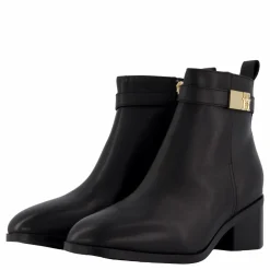Th Logo Mid Heel Bootie Black