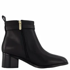 Th Logo Mid Heel Bootie Black