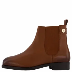 Th Stud Leather Low Chelsea Cognac Brown