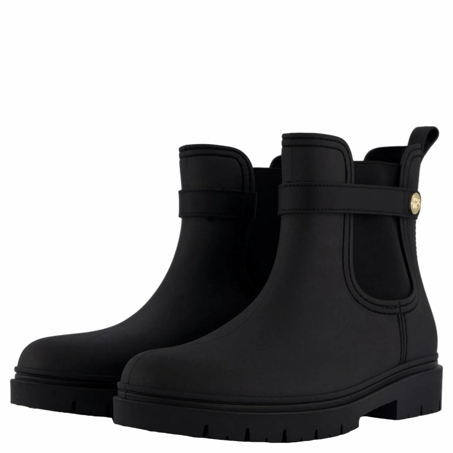 Th Stud Rubberised Rainboot Black