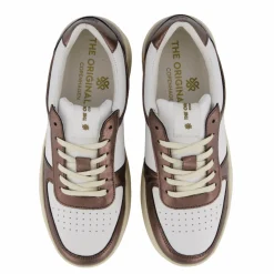 The Ella 2.0 White Leather/bronze