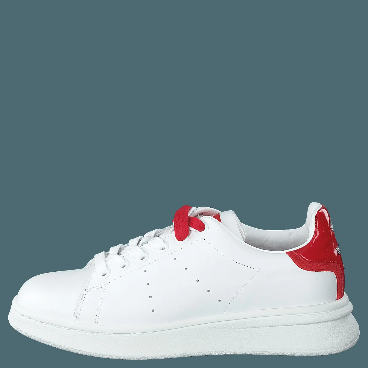 The Tennis Shoe White-red