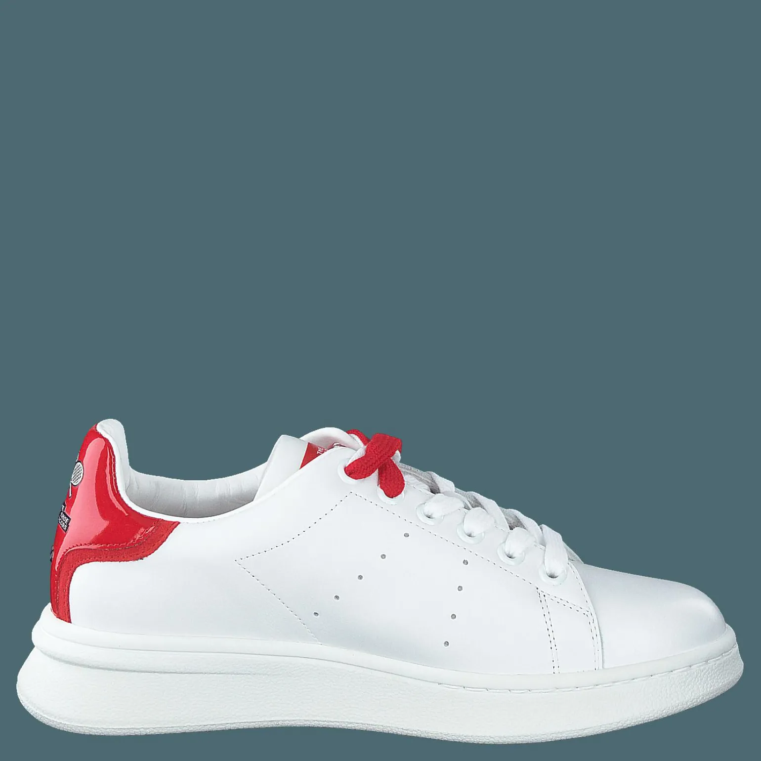 The Tennis Shoe White-red