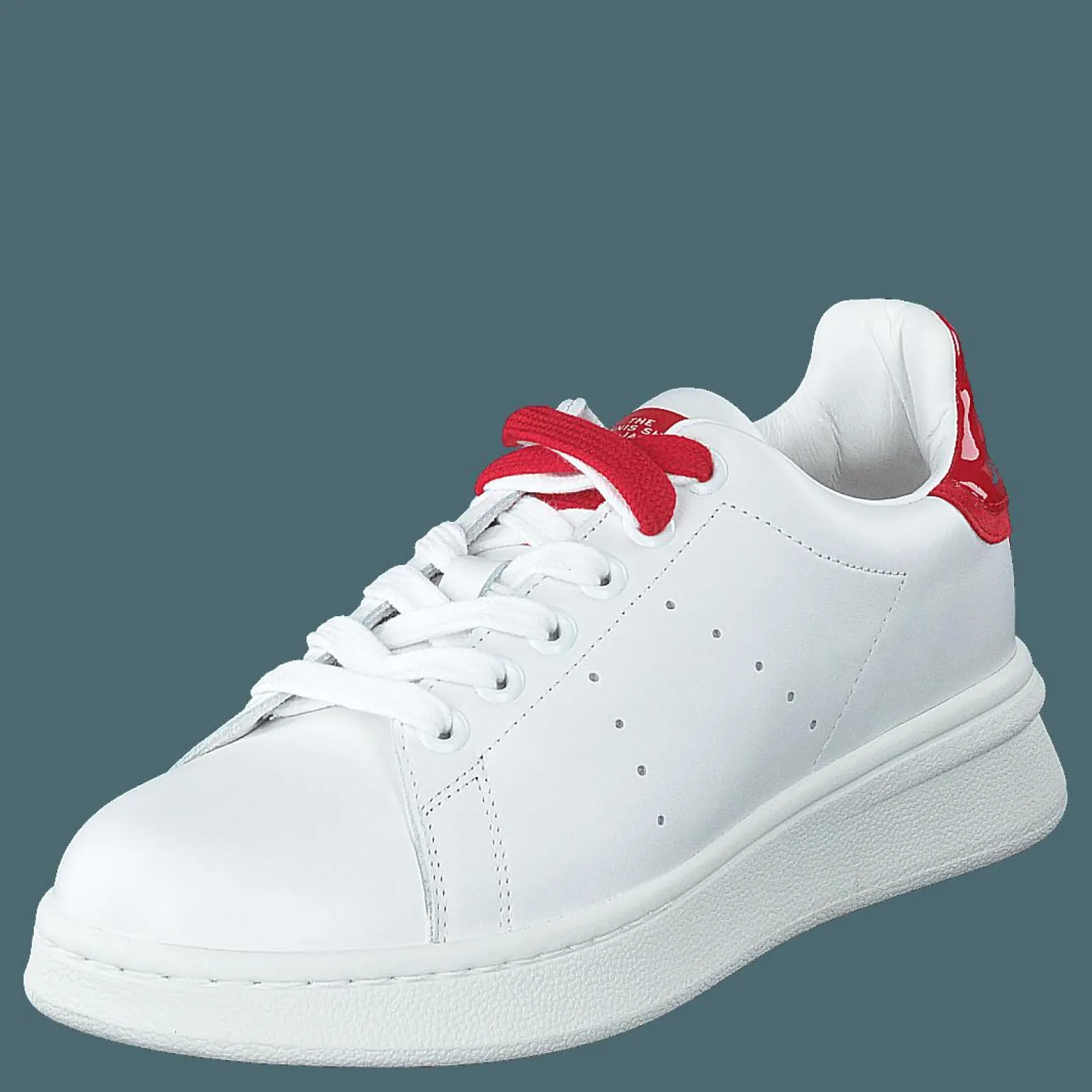 The Tennis Shoe White-red