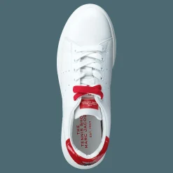 The Tennis Shoe White-red