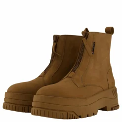 Tjw Zip  Up Flatform Nubuck Bo Light Sepia Brown