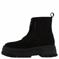 Tjw Zip  Up Flatform Nubuck Bo Black