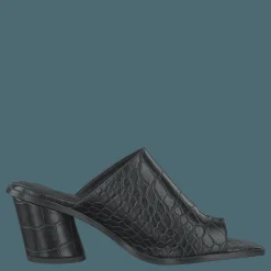 Toe Ring Mules Black