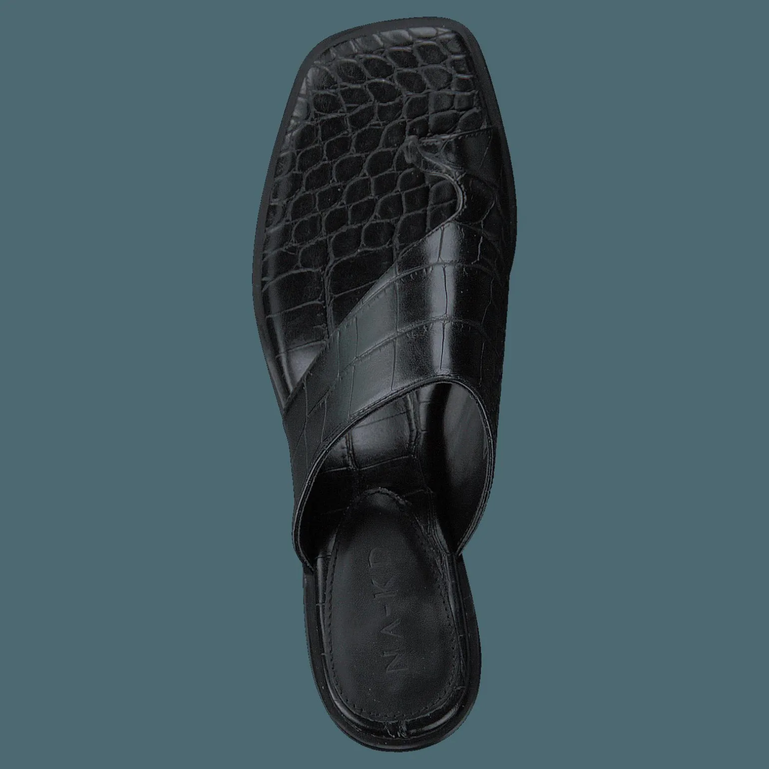 Toe Ring Mules Black