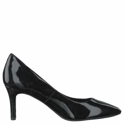 Total Motion  75Mm Pointy Pump Black Patent