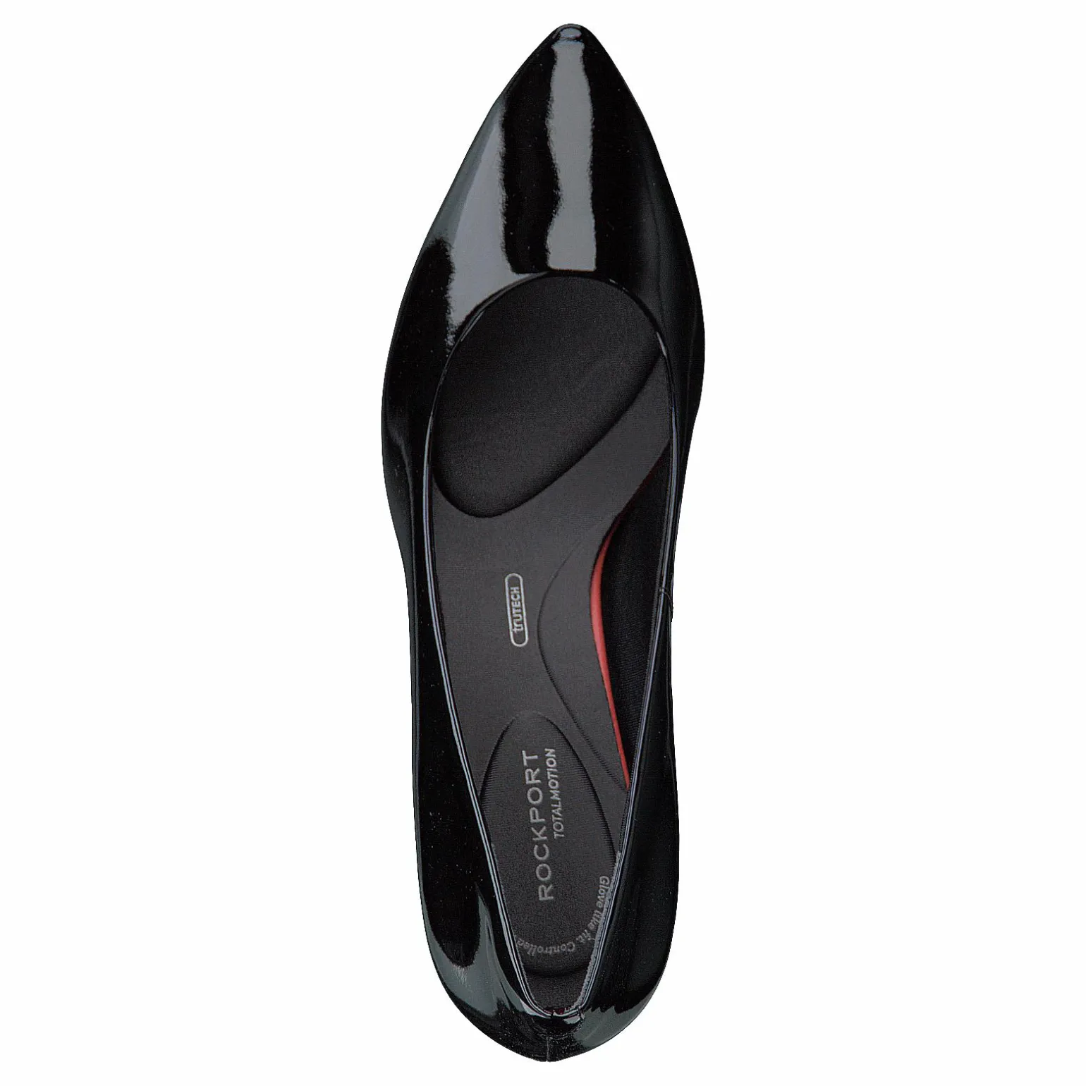 Total Motion 75Mm Pointy Pump Black Patent