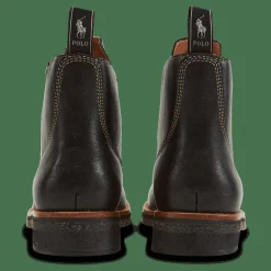 Tumbled Leather Boot Black