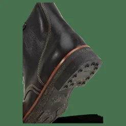 Tumbled Leather Boot Black