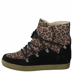 Uma Wool Leopard Suede