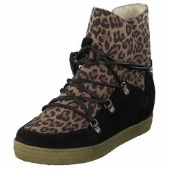 Uma Wool Leopard Suede