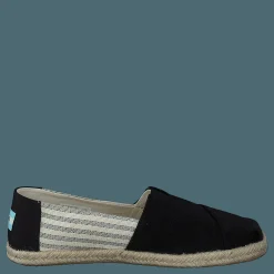 University Stripe Organic Cott Black