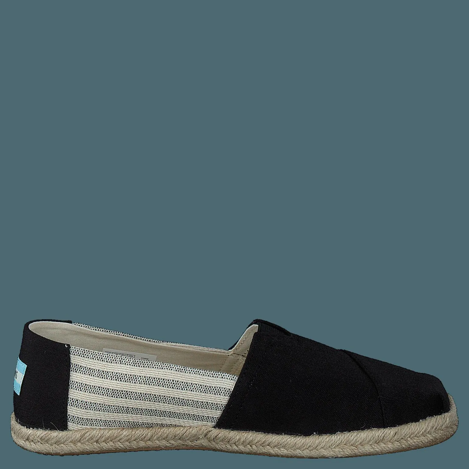 University Stripe Organic Cott Black