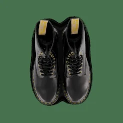 Vegan 1460 Black Norfolk Flat & Black Bor