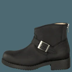 Very Low Boot Zip Back Black/Silver
