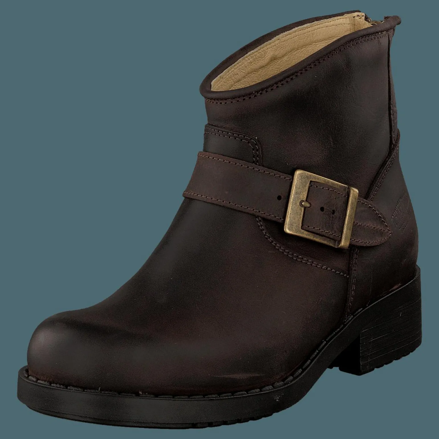 Very Low Boot Zip Back Brown/Gold
