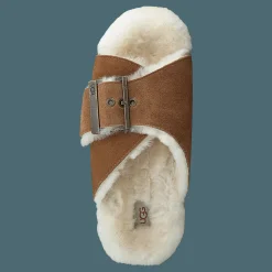W Outslide Buckle Chestnut Suede