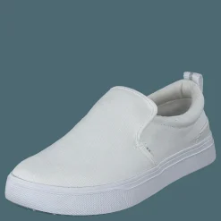 White Canvas Mn Trlt Slipon Ss White