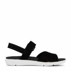 Wilesport Lthr Sandal Black Nubuck