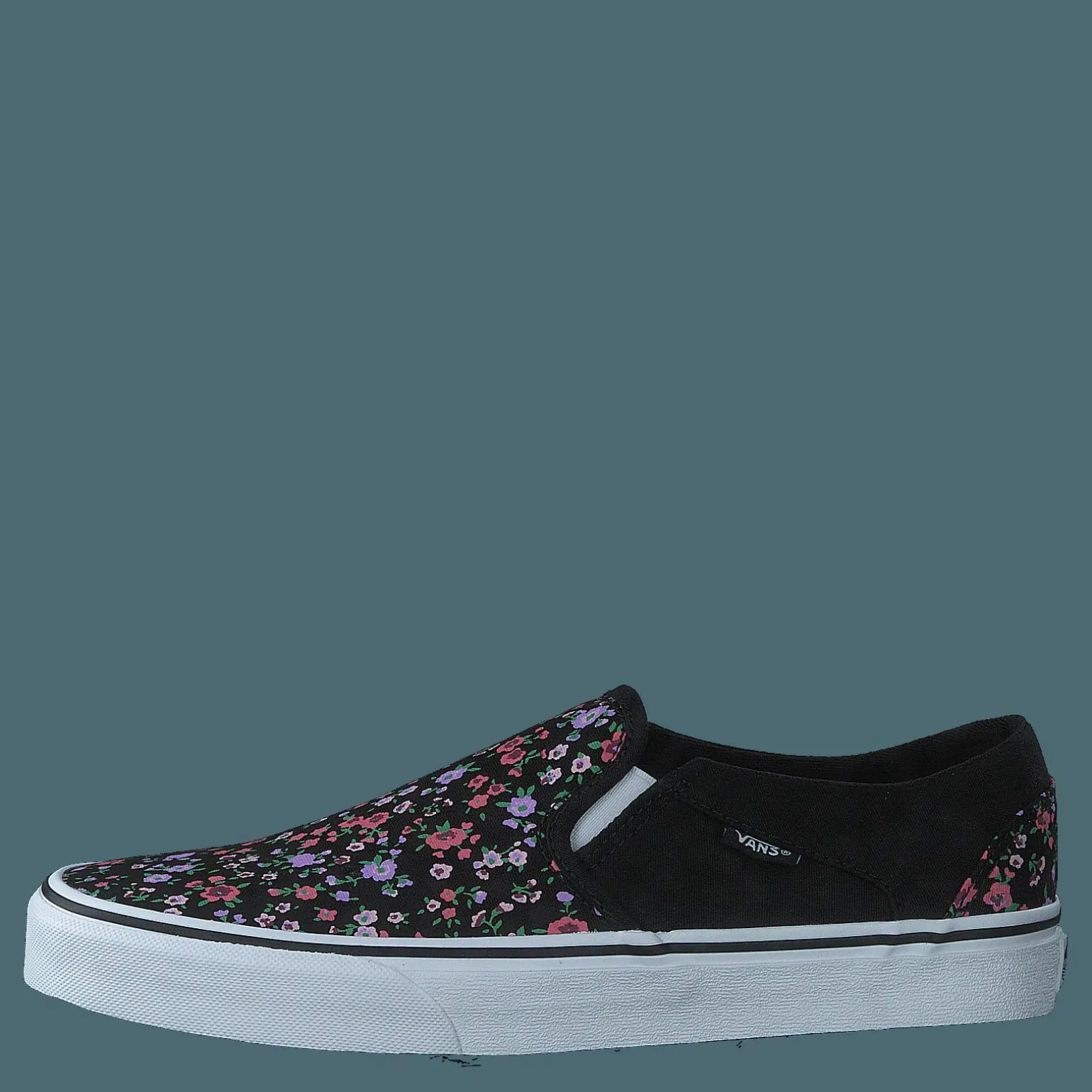 Wm Asher Ditsy Floral Black/white