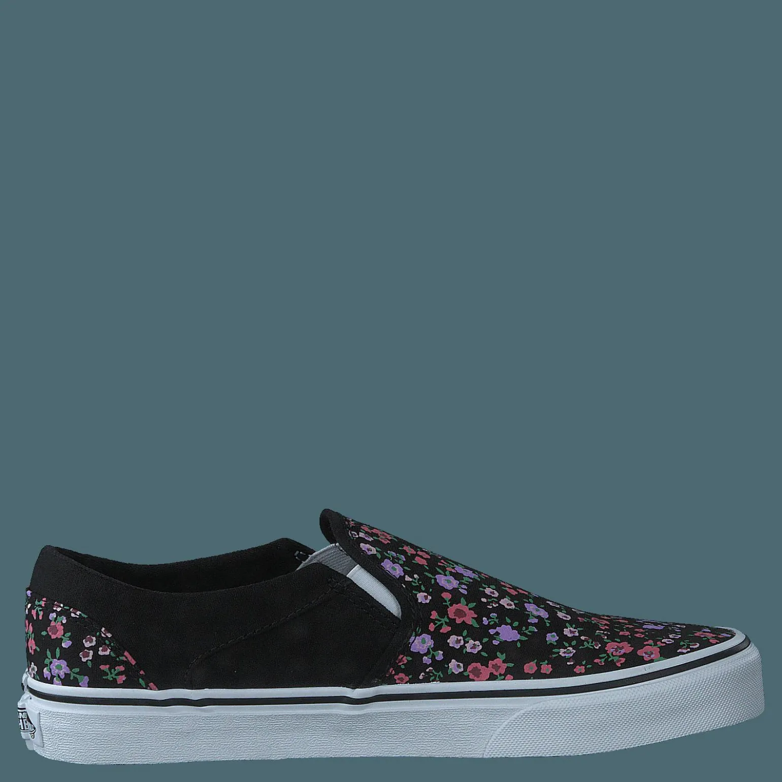 Wm Asher Ditsy Floral Black/white