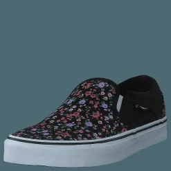 Wm Asher Ditsy Floral Black/white