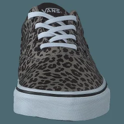 Wm Doheny Satin Leopard Brown/white