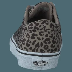 Wm Doheny Satin Leopard Brown/white