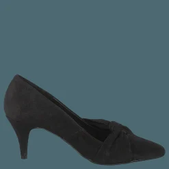 Zita Suede Bow Pump 101 - Black 1