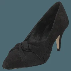 Zita Suede Bow Pump 101 - Black 1