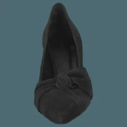 Zita Suede Bow Pump 101 - Black 1