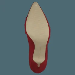 Zita Suede Bow Pump 441 - Red 1