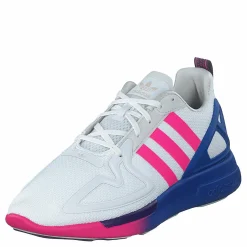Zx 2k Flux W Crystal White/shock Pink/blue